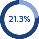 радиальный значок 21%