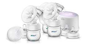 Ручной электронный молокоотсос и соски Philips Avent