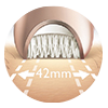 Widest epilator head