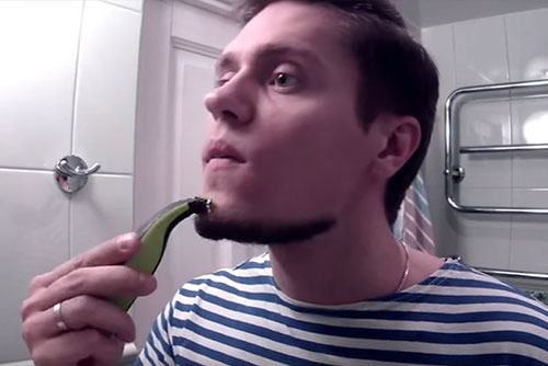 Процесс бритья OneBlade