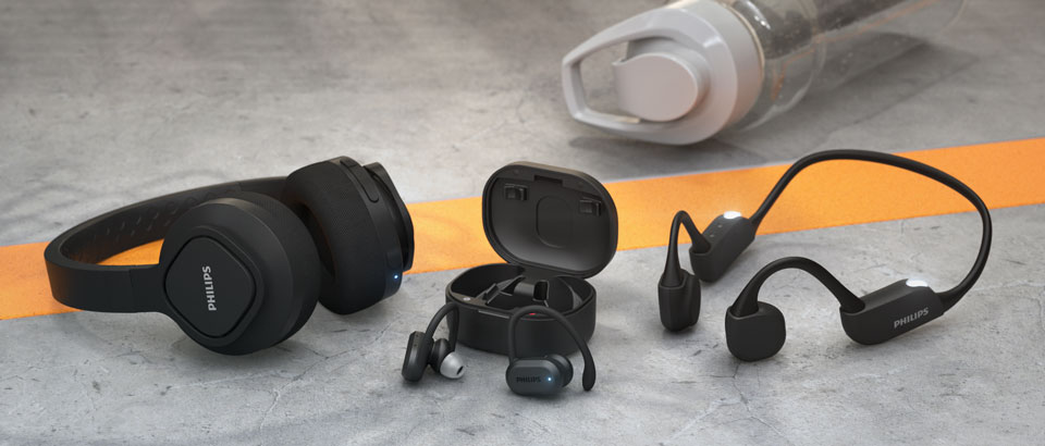 Sports headphones video section