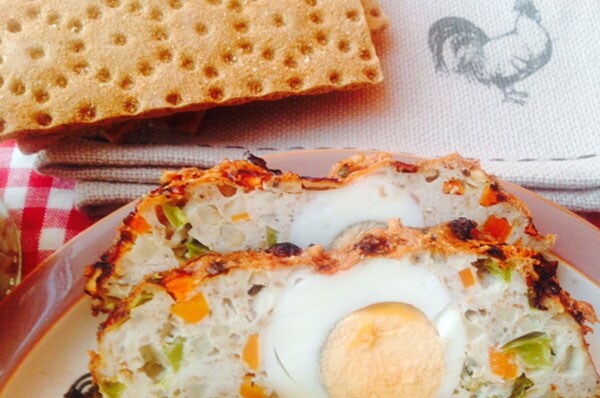 English bread with vegetables result