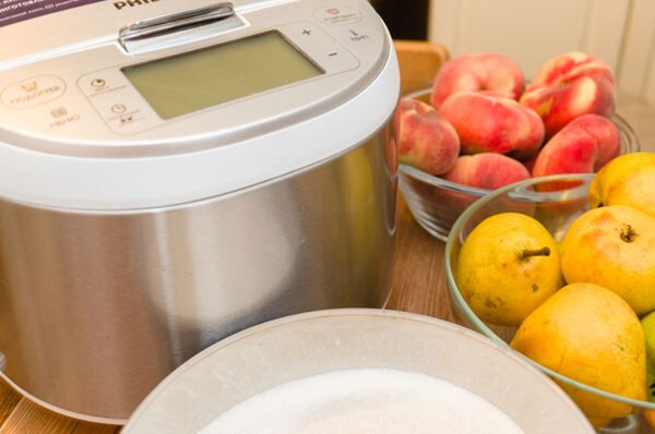 Pear-peach jam necessities
