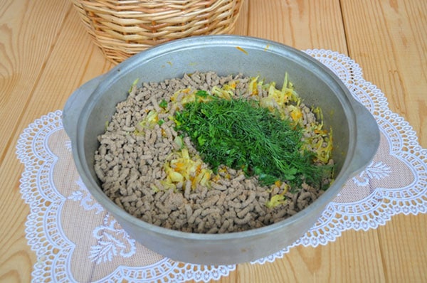 Пирожки с капустой и печенью