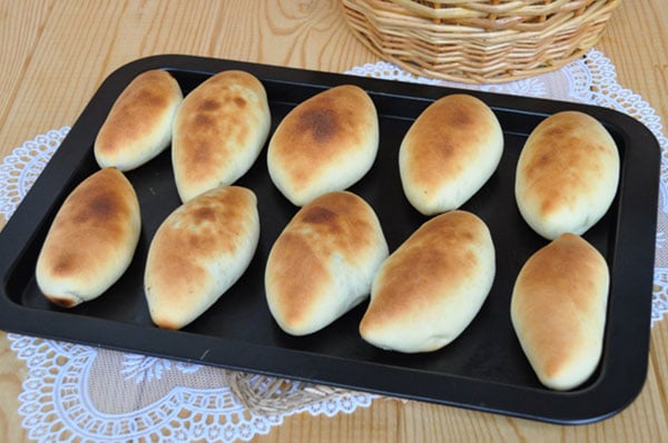 Пирожки с капустой и печенью