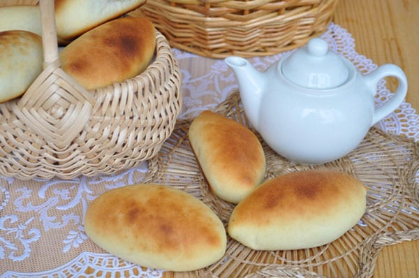 Пирожки с капустой и печенью