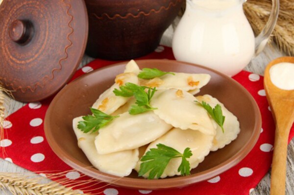 Вареники с картошкой и грибами