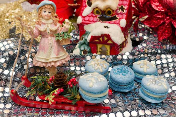 Зимние пирожные Macaron
