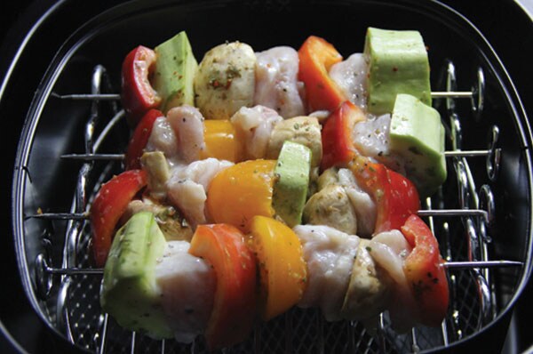 hicken skewers with vegetables airfryer