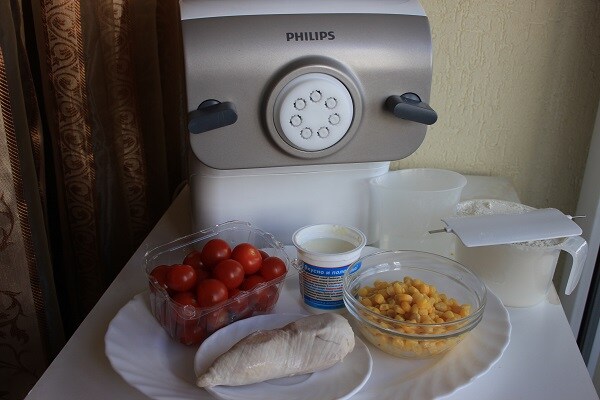 Pasta chicken salad necessities