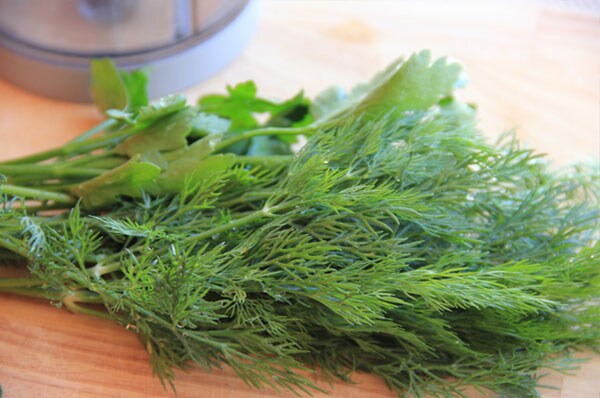 Adjika from spring greens