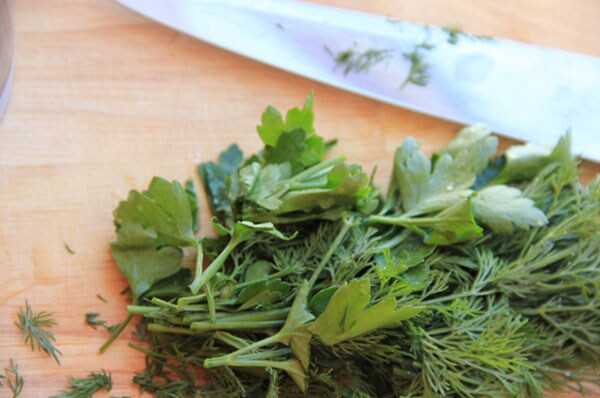 Adjika from spring greens 2