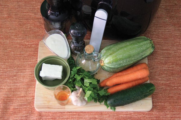 fresh squash salad necessities