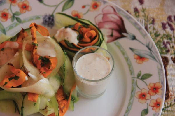 fresh squash salad result