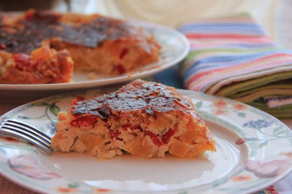Творожная запеканка с овощами и сыром