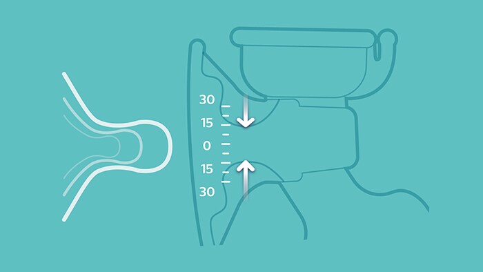 Насадка подходит для 99,98 % сосков разных форм и размеров, поэтому делает возможным процесс стимуляции сосков для выработки молока.