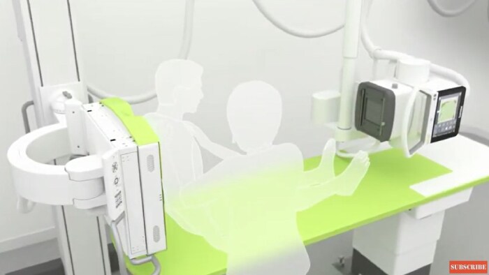 Ускорение рабочего процесса и точная коллимация&nbsp; благодаря обновленному блоку рентген трубки рентгеновского аппарата Philips с сенсорным экраном и встроенным интуитивным интерфейсом рабочей станции лаборанта Eleva