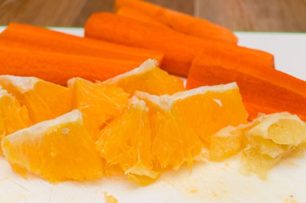 Carrot jelly carrots and oranges