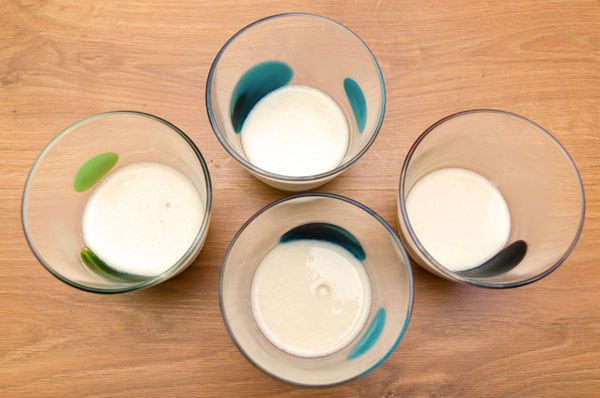 Виноградное желе с йогуртом