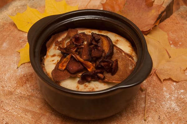 Пирог с лисичками