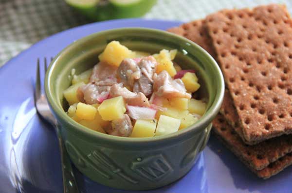 Картофельный салат c сельдью