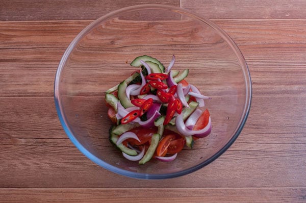 Тайский салат с пенне